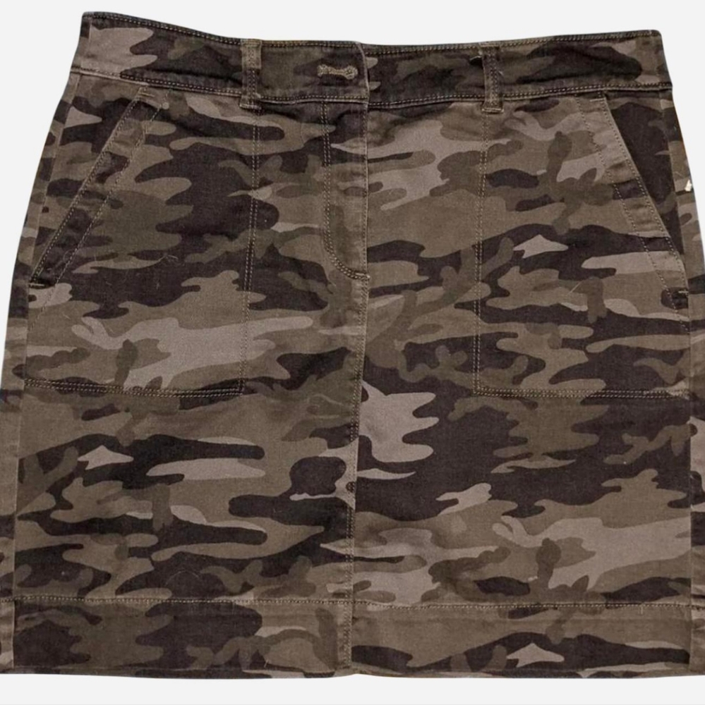 Dark camo skirt from LOFT outlet